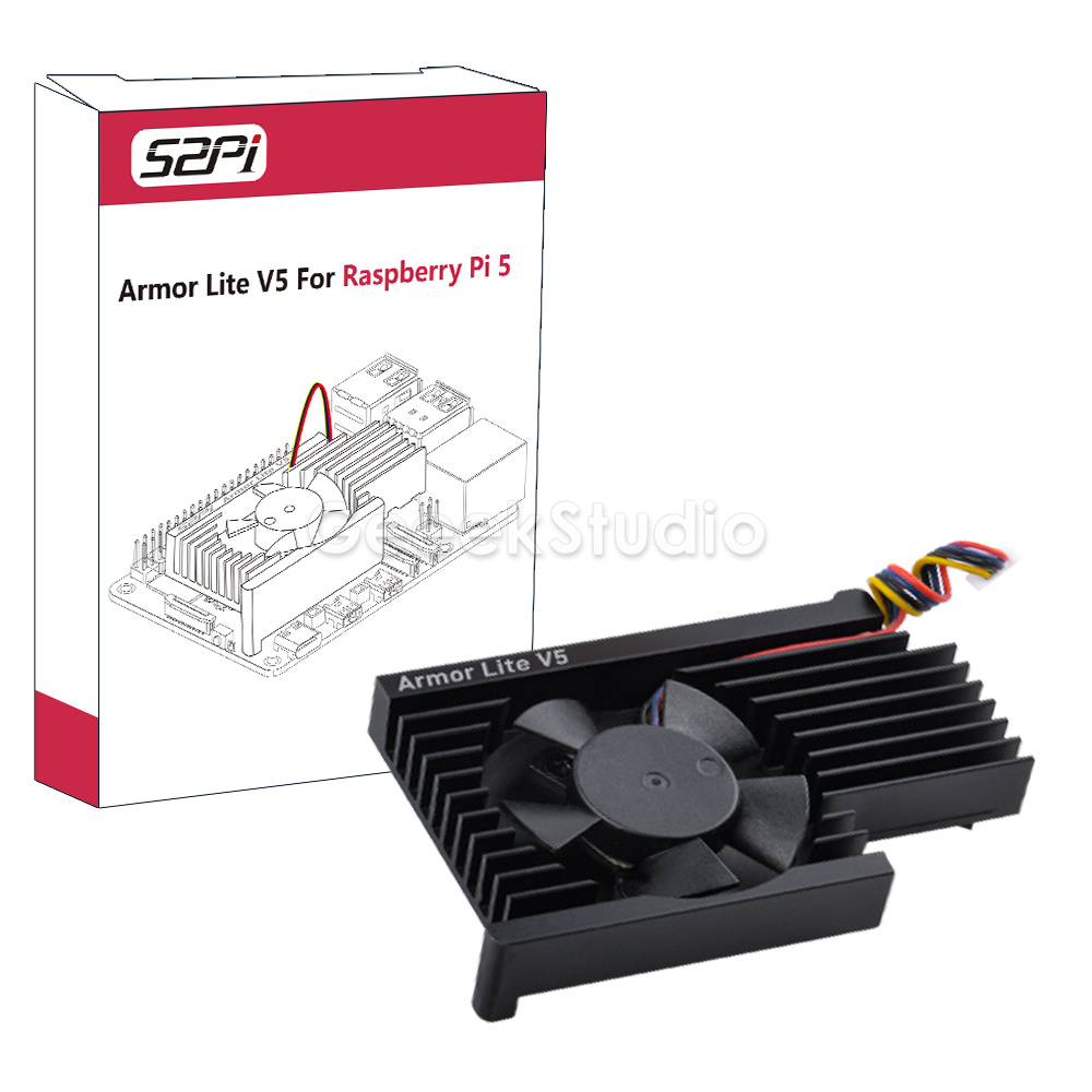 Armor Lite V5 Aluminum Alloy C - Pi 5 Case review and price
