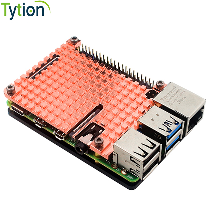 Raspberry Pi 4B Pure Copper He - Pi 4 Case review and price