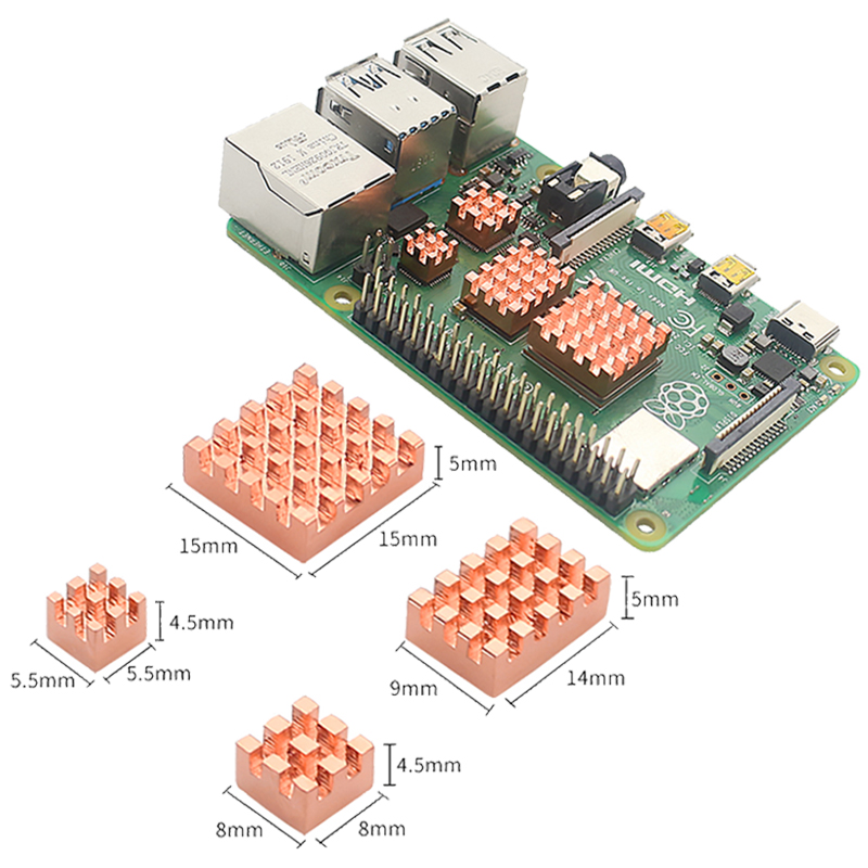 Metal Copper Aluminum Heatsink - Pi Cooler review and price