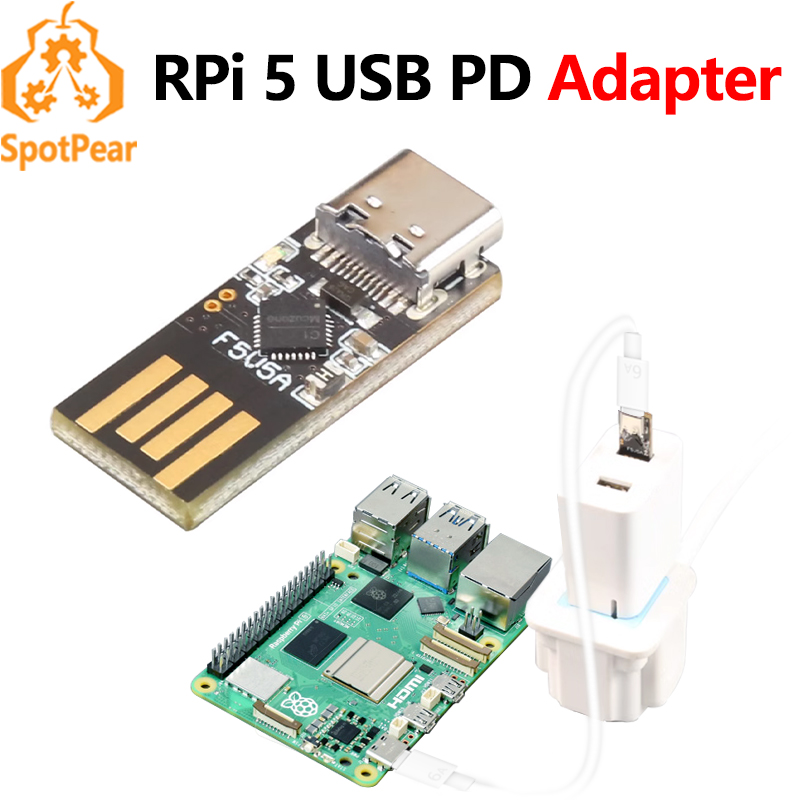 Raspberry Pi 5 USB A C Mini PD - Pi Power Supply review and price