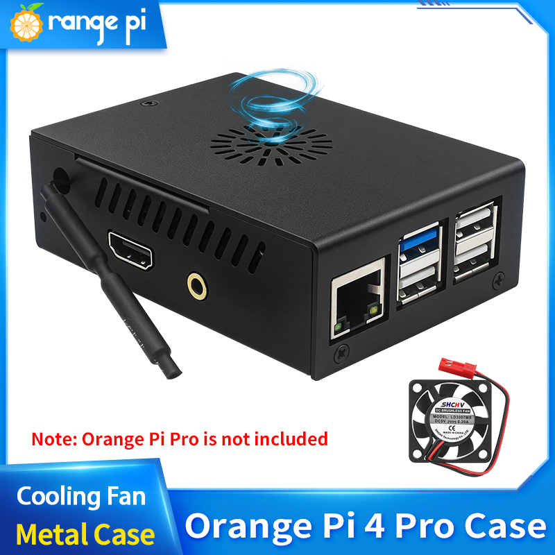 Orange Pi 4 Pro Metal Case Bla - Pi 4 Case review and price